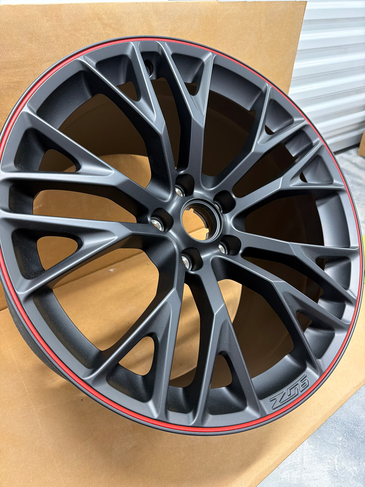C7 Corvette Z06 Satin Black w/ Red Stripe *Brand New OEM GM* Rear