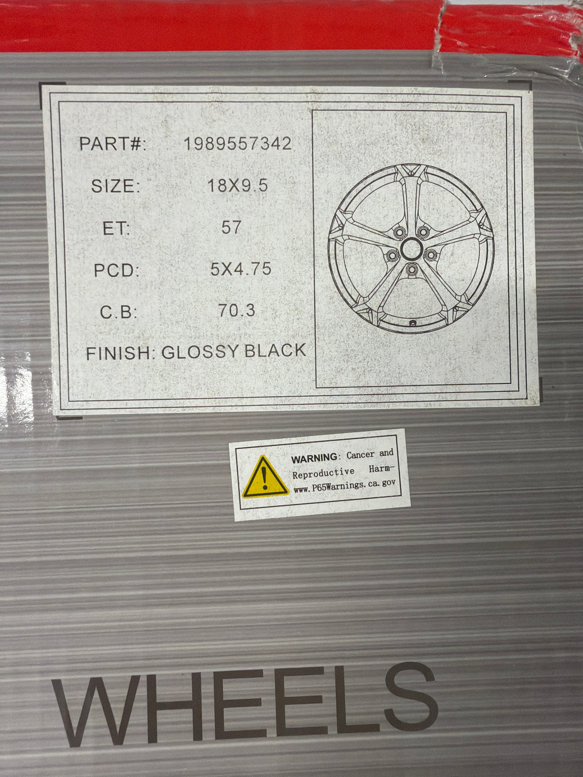 Factory Reproductions FR19 C6 Grand Sport Corvette Replica Wheel