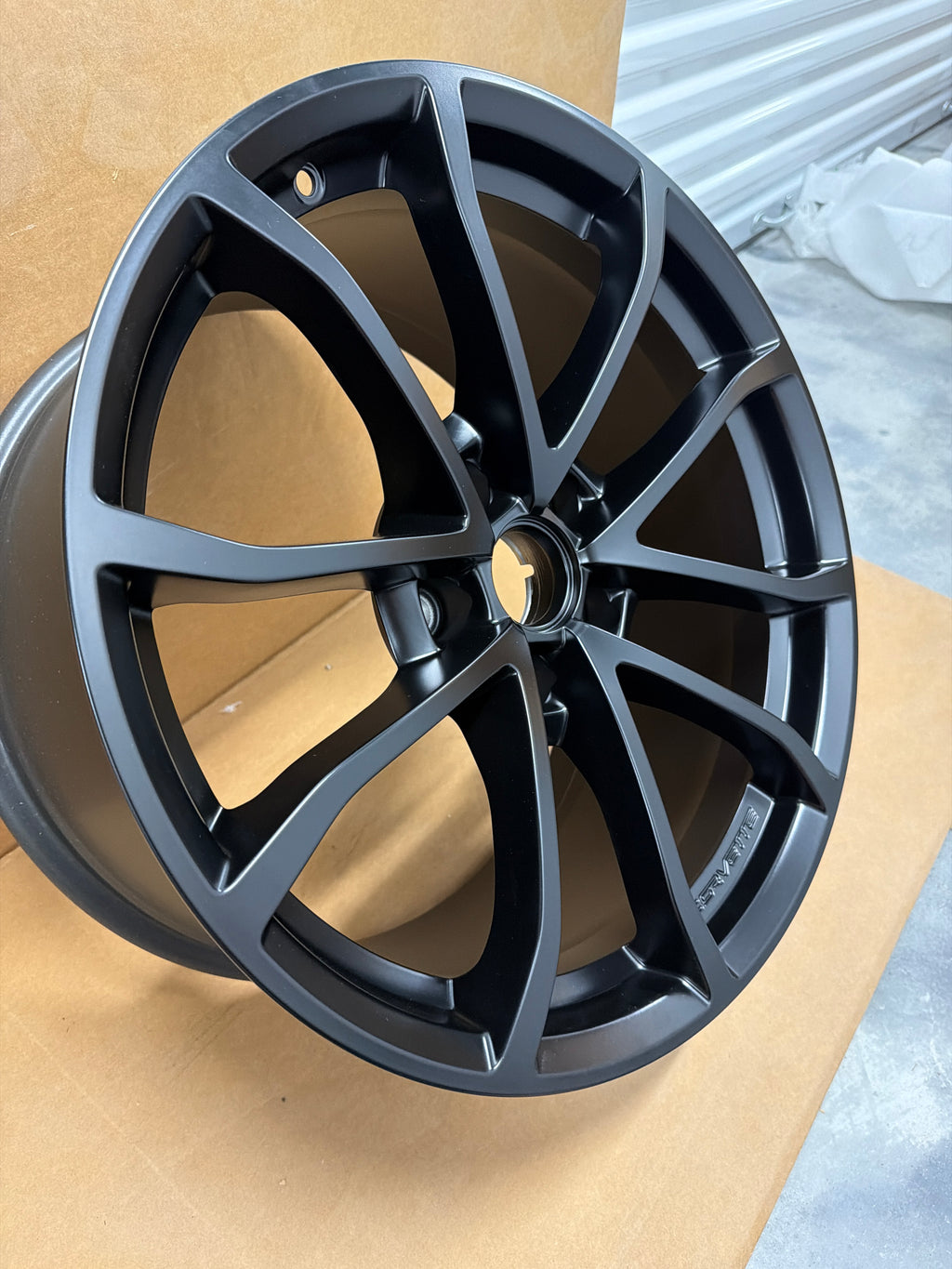 C6/C7 Corvette Cup Style Front Satin Black NO Groove *Brand New OEM GM*