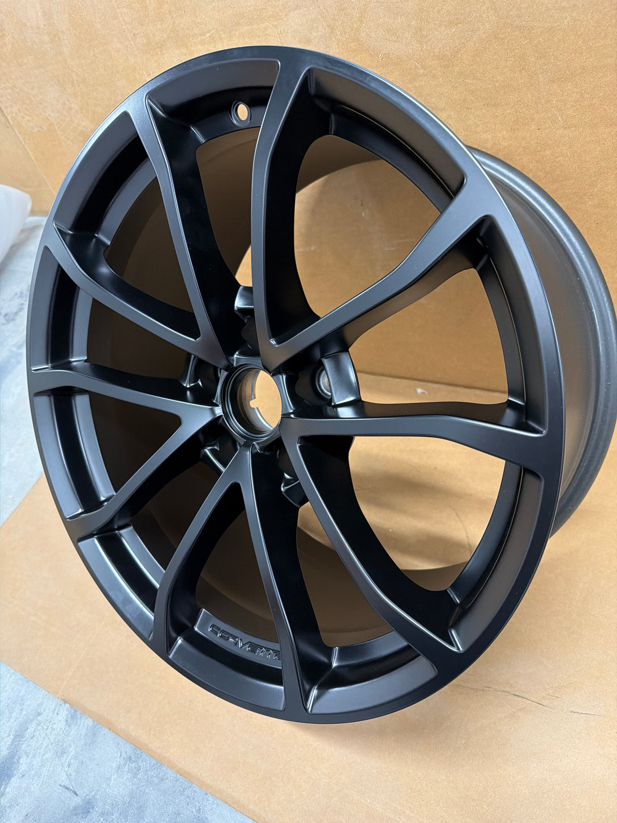 C6/C7 Corvette Cup Style Front Satin Black NO Groove *Brand New OEM GM*