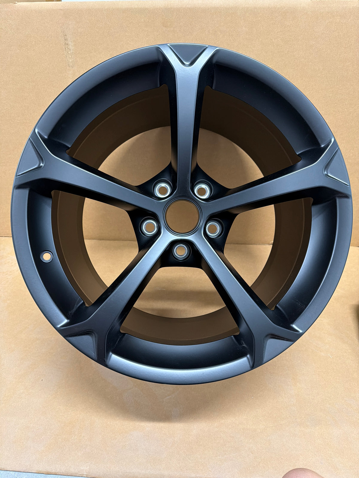 C6 Corvette Grand Sport Wheel Satin Black NEW OEM GM *REAR*