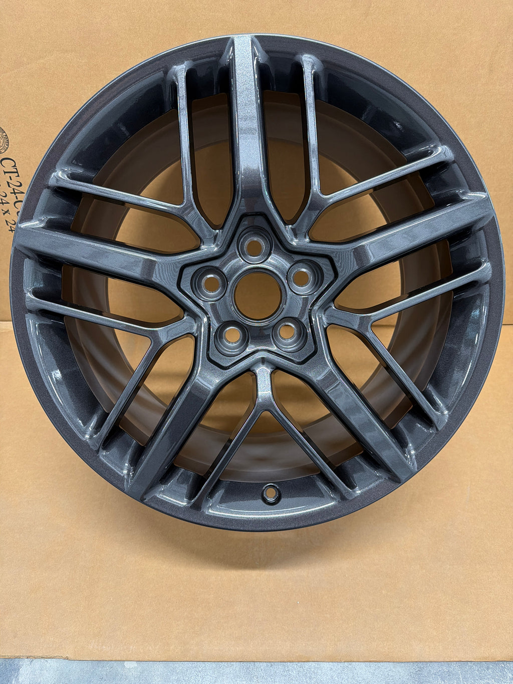 C8 Competition GrayFlow Formed Speedline Wheels Rear