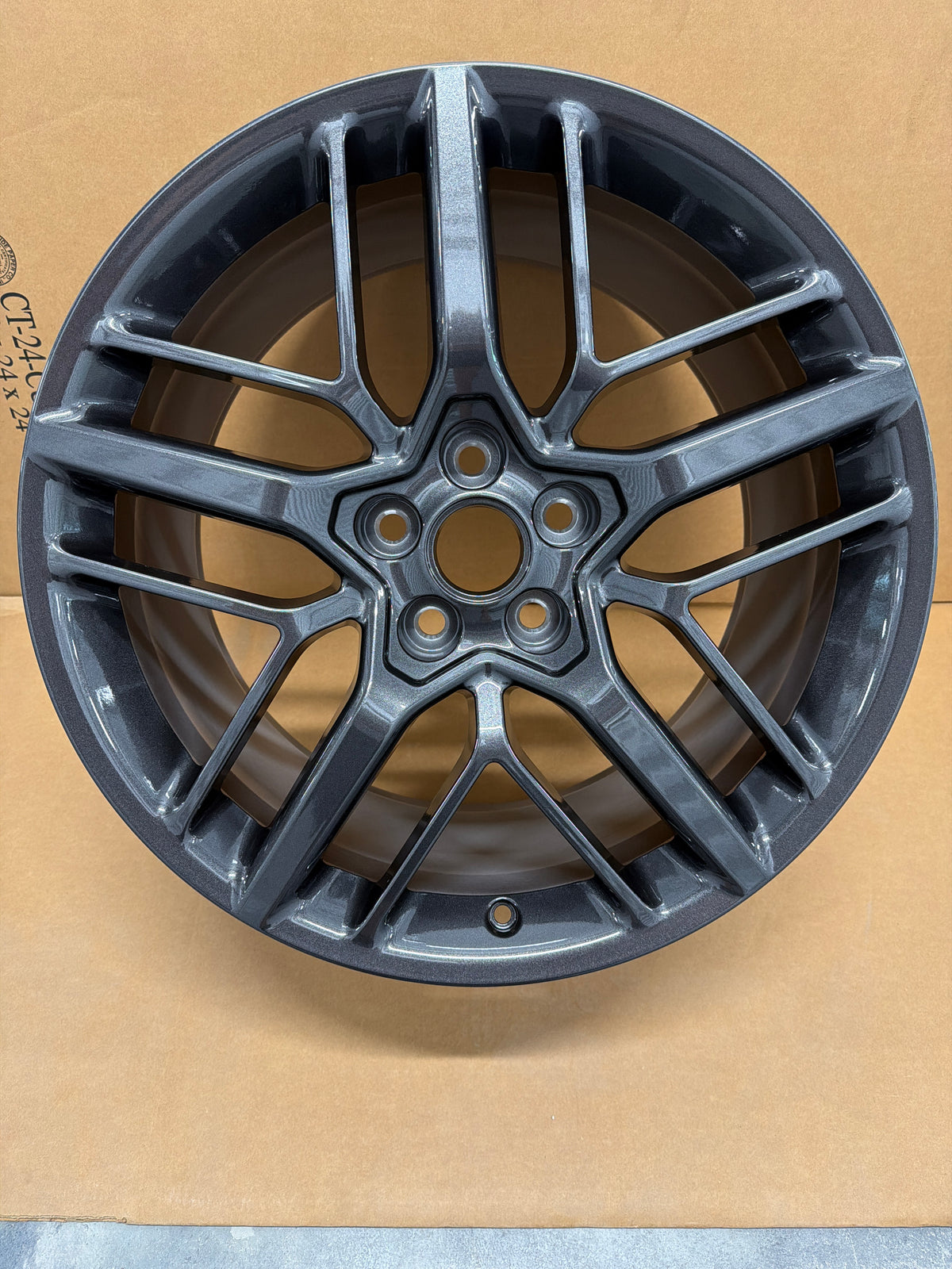 C8 Competition GrayFlow Formed Speedline Wheels Rear