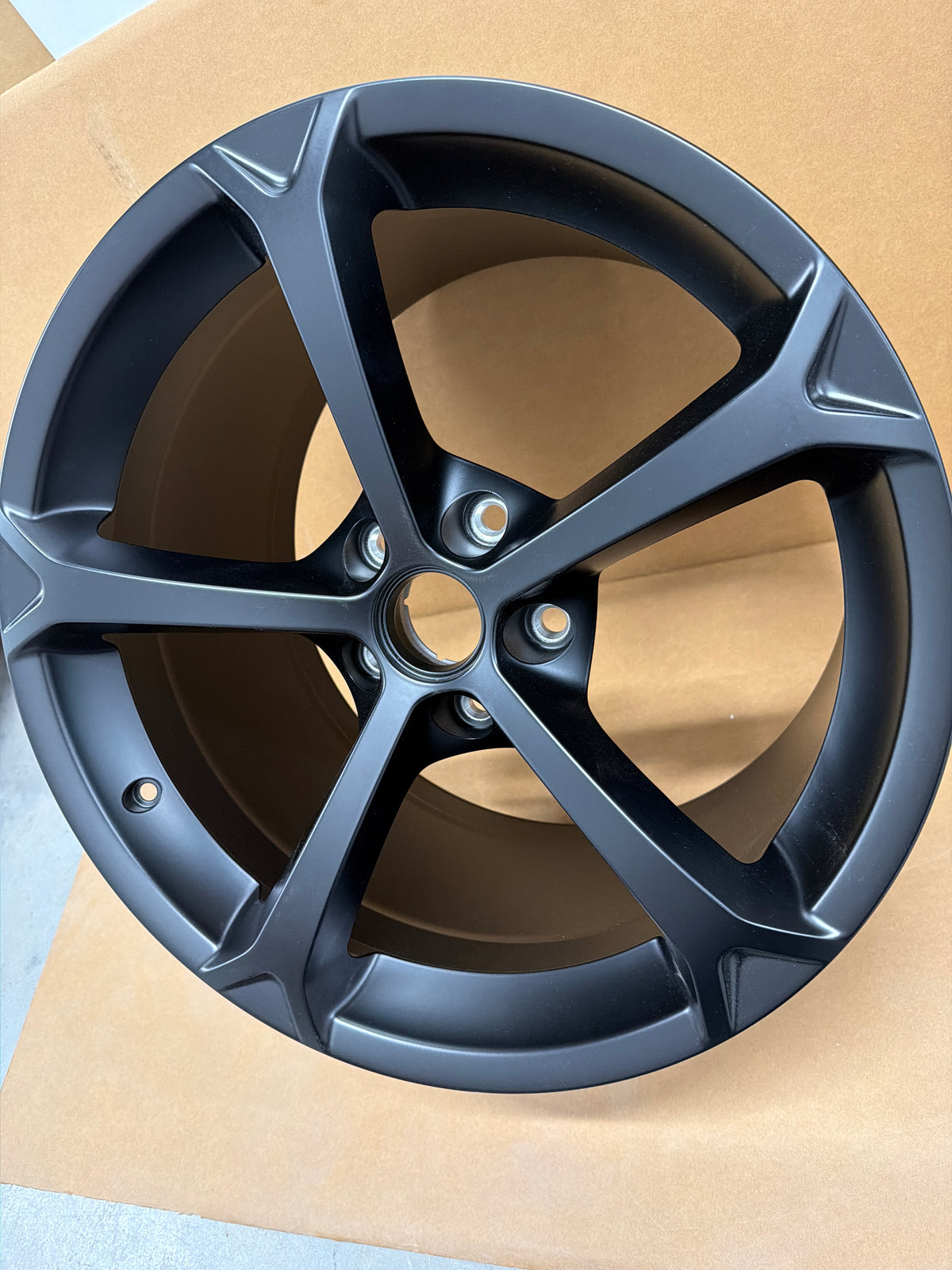 C6 Corvette Grand Sport Wheel Satin Black NEW OEM GM *REAR*