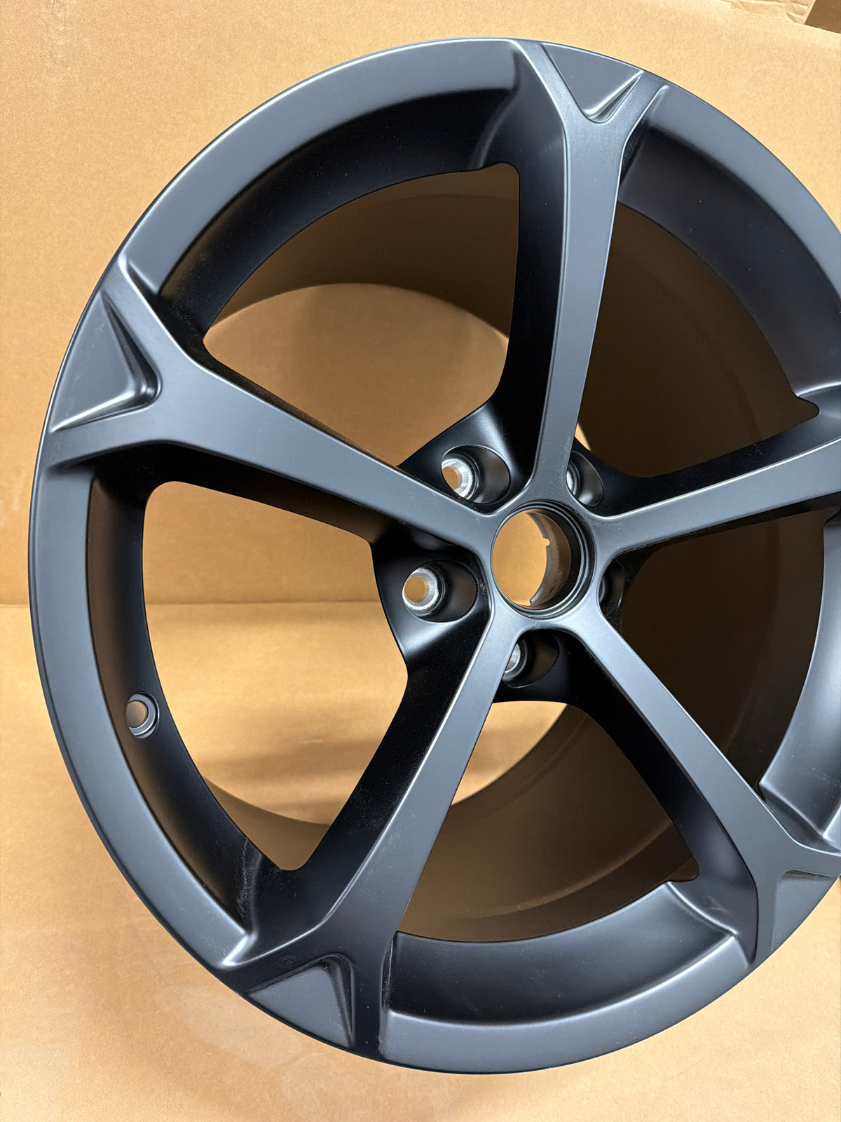 C6 Corvette Grand Sport Wheel Satin Black NEW OEM GM *REAR*