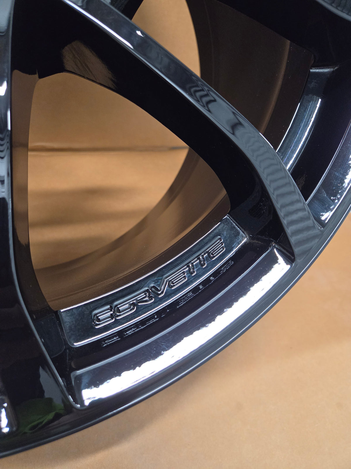 C6/C7 Corvette Cup Wheel, GM OEM Front Gloss Black *Brand New*