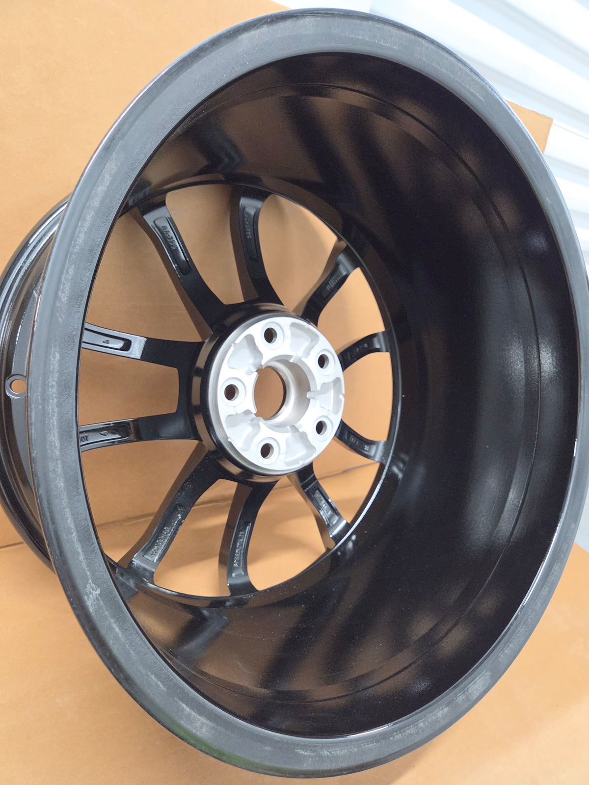 C6/C7 Corvette Cup Wheel, GM OEM Front Gloss Black *Brand New*
