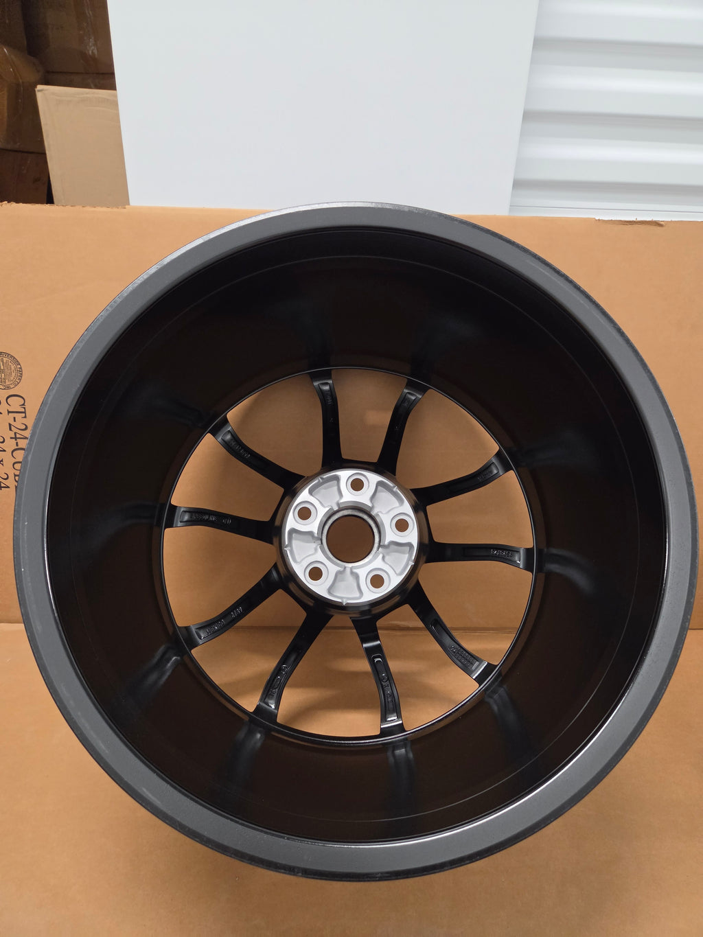 C6/C7 Corvette Cup Style Rear Wheel Gloss Black *Brand New OEM GM*