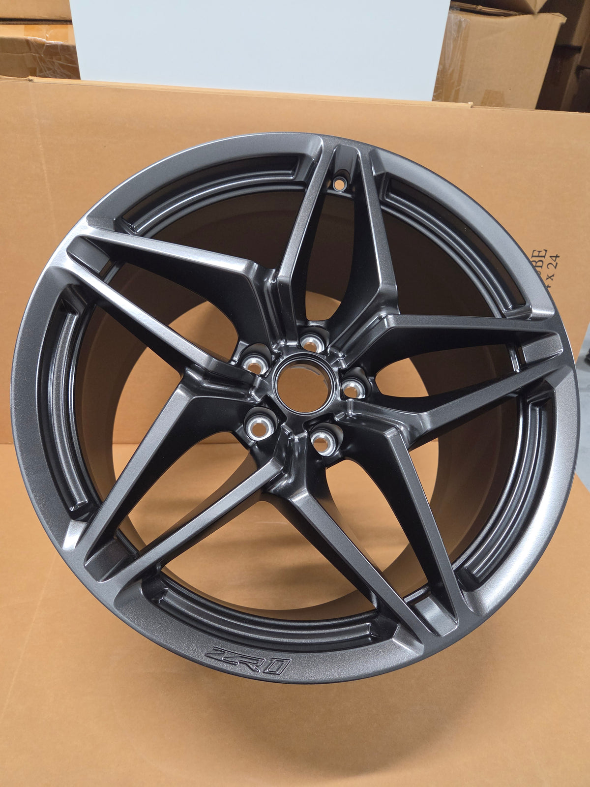 C7 Corvette ZR1 Satin Graphite Rear Wheel *BRAND NEW GM*