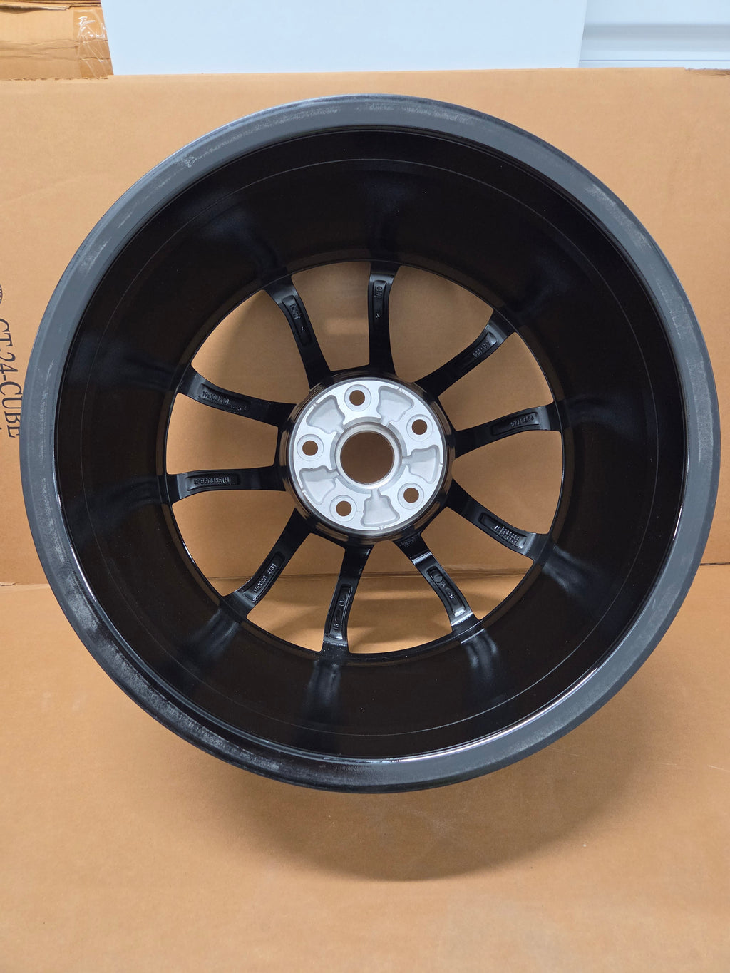 C6/C7 Corvette Cup Wheel, GM OEM Front Gloss Black *Brand New*