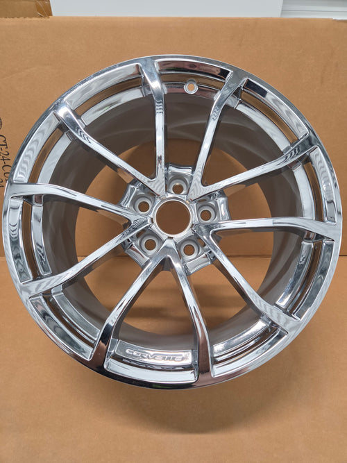 C6/C7 Corvette Cup Style Front Wheel Chrome Brand New