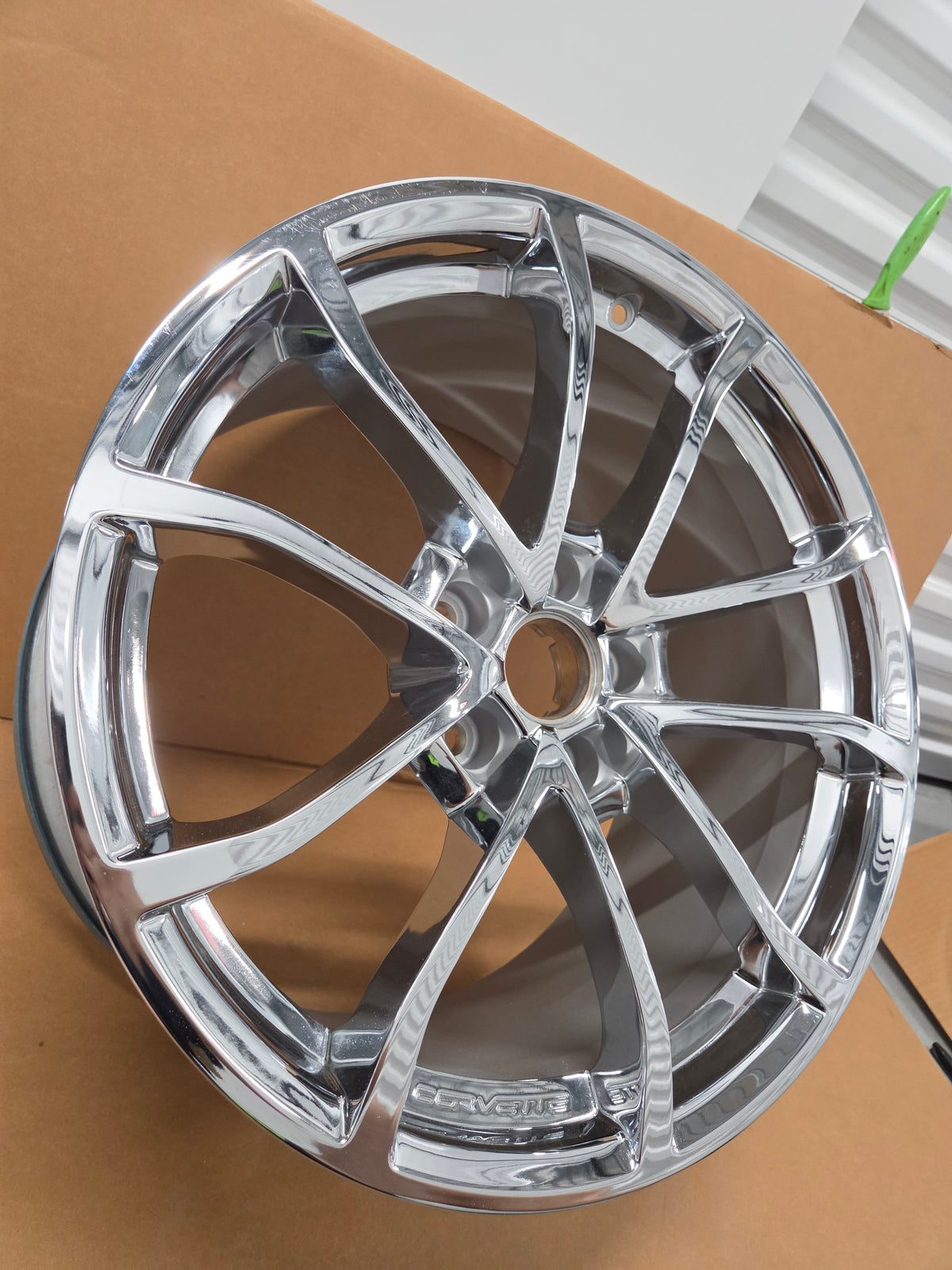 C6/C7 Corvette Cup Style Front Wheel Chrome Brand New