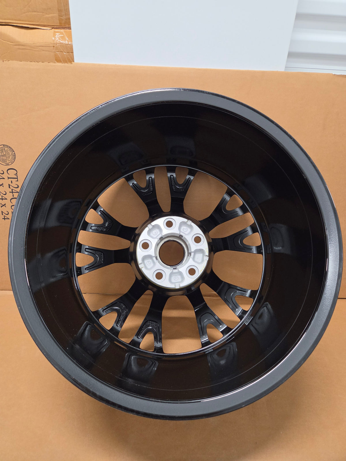 C7 Corvette Z06 Front Gloss Black/Yellow Stripe *Brand New OEM GM*