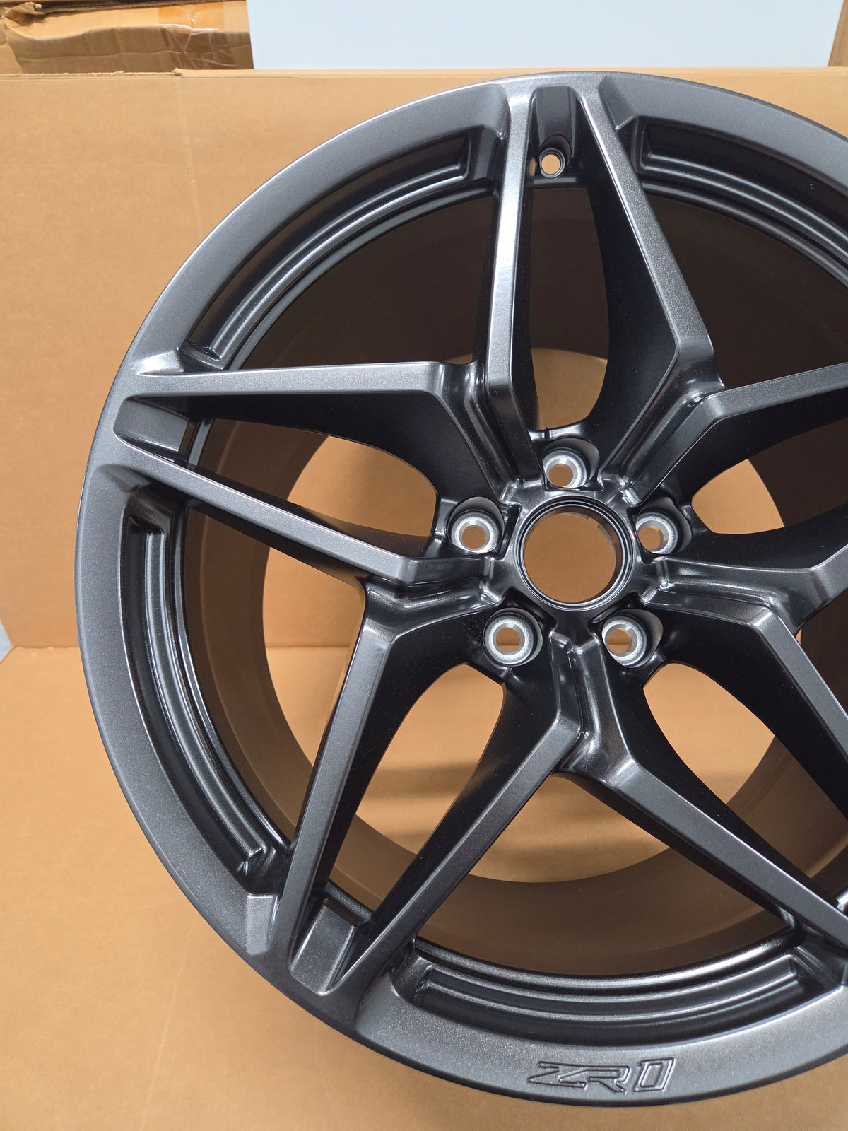 C7 Corvette ZR1 Satin Graphite Rear Wheel *BRAND NEW GM*