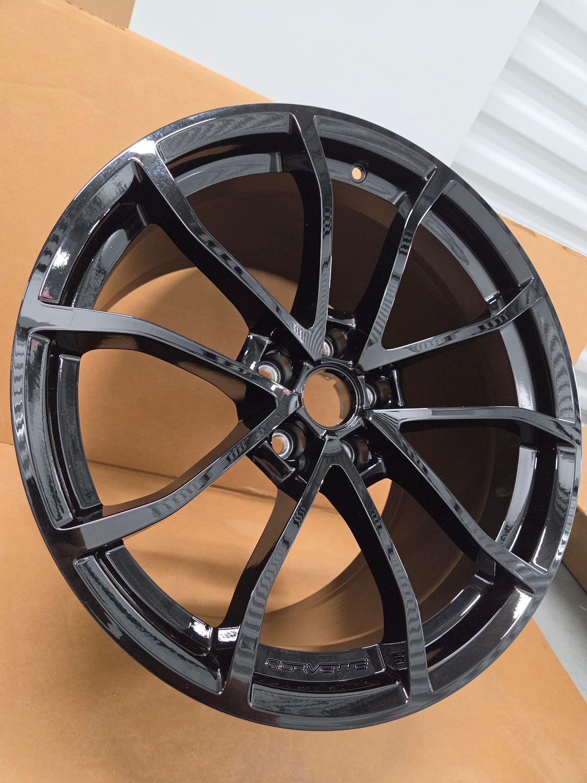 C6/C7 Corvette Cup Style Rear Wheel Gloss Black *Brand New OEM GM*